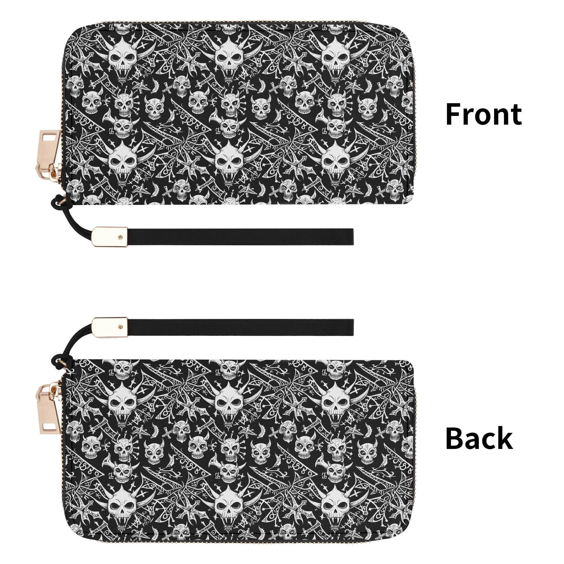 Little Devils Leather Zipper Wristlet Wallet - DeRose Seasonal