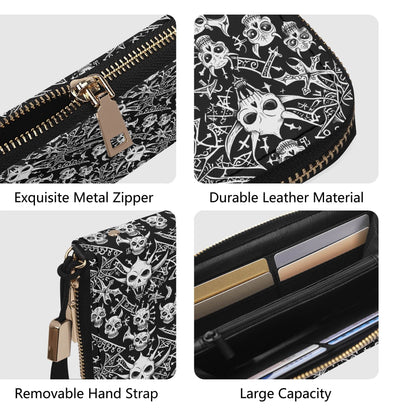 Little Devils Leather Zipper Wristlet Wallet - DeRose Seasonal
