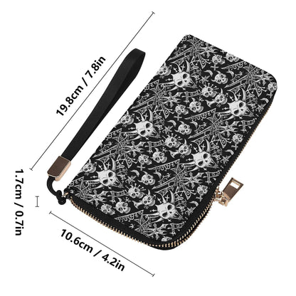 Little Devils Leather Zipper Wristlet Wallet - DeRose Seasonal