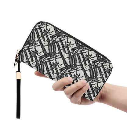 Devil Veins Leather Zipper Wristlet Wallet - DeRose Seasonal