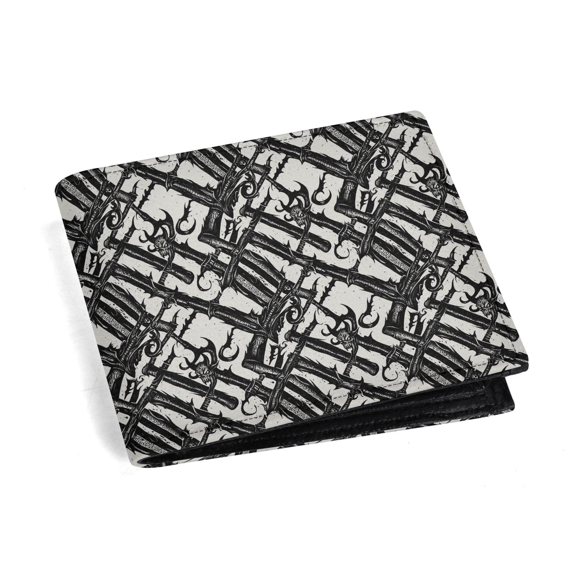 Devil Veins Leather Folded Men's Wallet - DeRose Seasonal