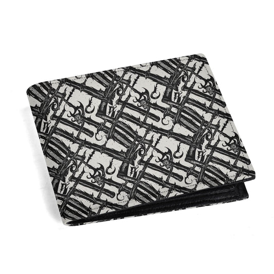 Devil Veins Leather Folded Men's Wallet - DeRose Seasonal