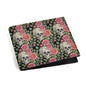 Pink Skulls Leather Folded Men's Wallet - DeRose Seasonal