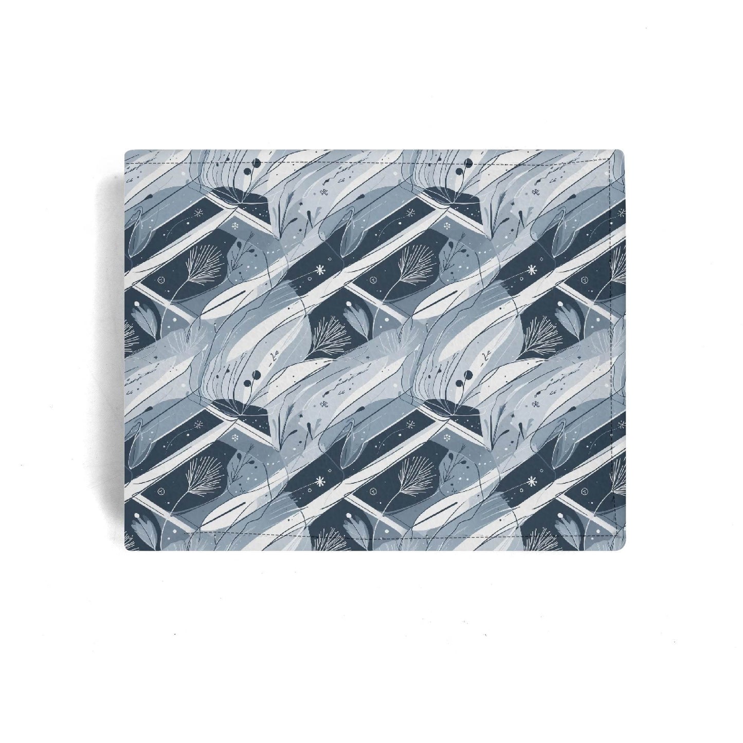 Blue Wind Leather Folded Men's Wallet - DeRose Seasonal