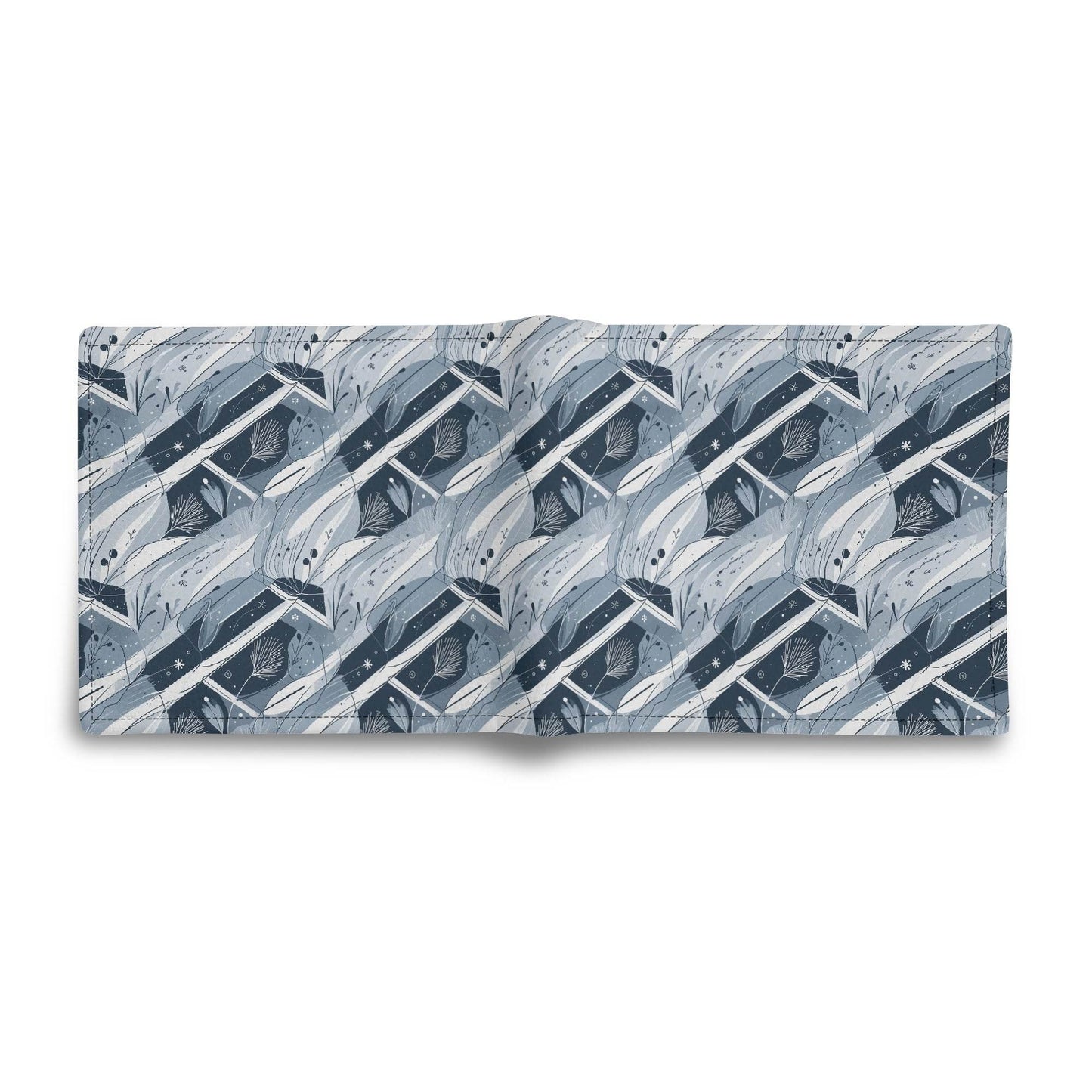 Blue Wind Leather Folded Men's Wallet - DeRose Seasonal