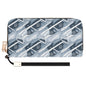 Blue Wind Women's Leather Zipper Wristlet Wallet - DeRose Seasonal