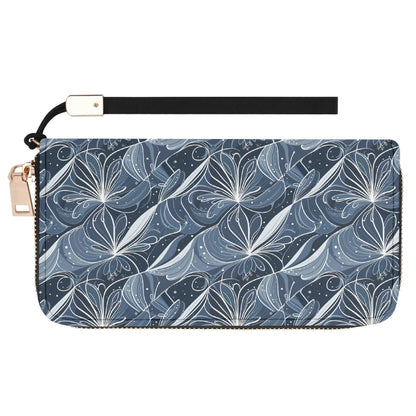 Cold Wind Women's Leather Zipper Wristlet Wallet - DeRose Seasonal