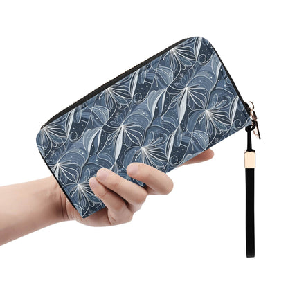 Cold Wind Women's Leather Zipper Wristlet Wallet - DeRose Seasonal