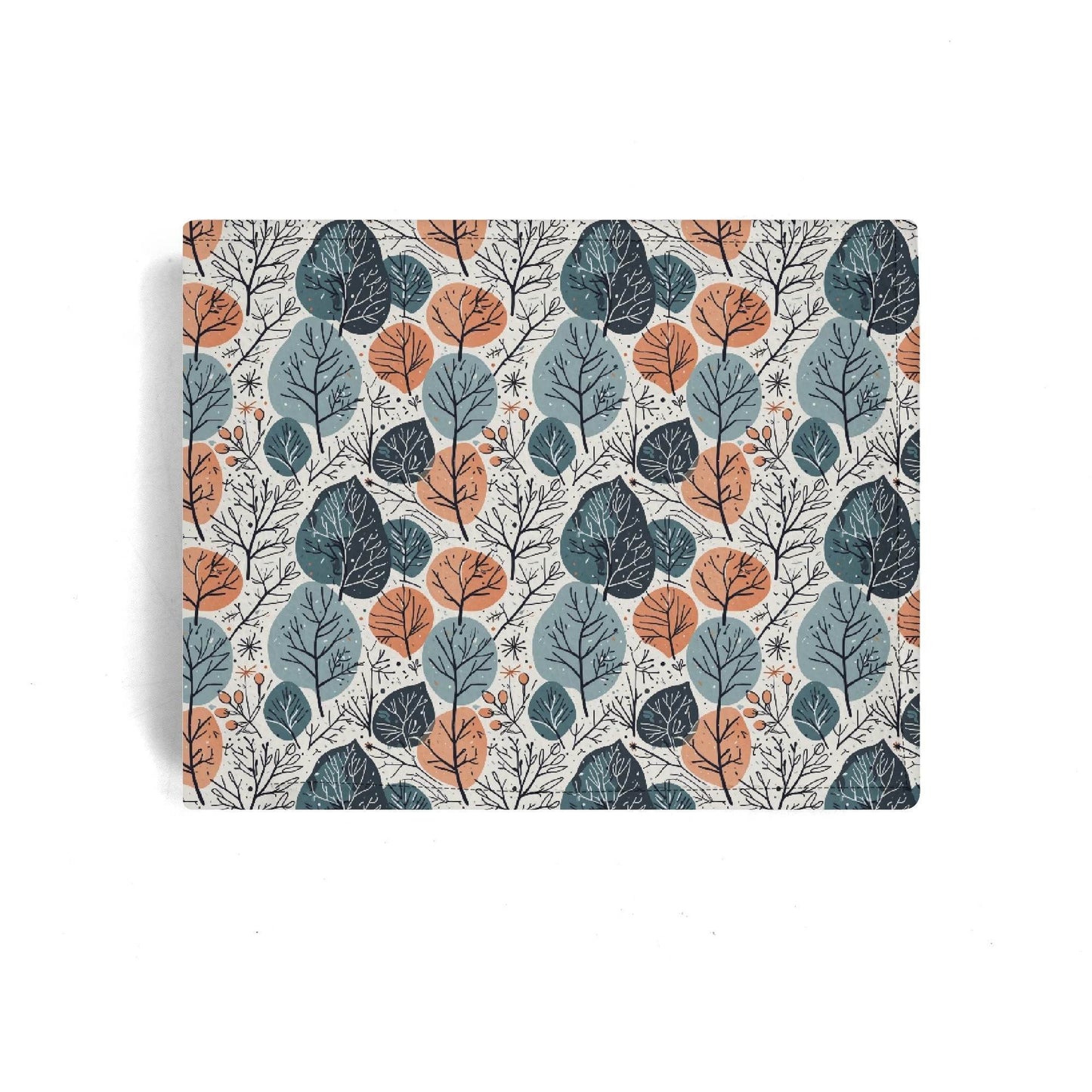 Freezing Leaves Men's Leather Folded Wallet - DeRose Seasonal
