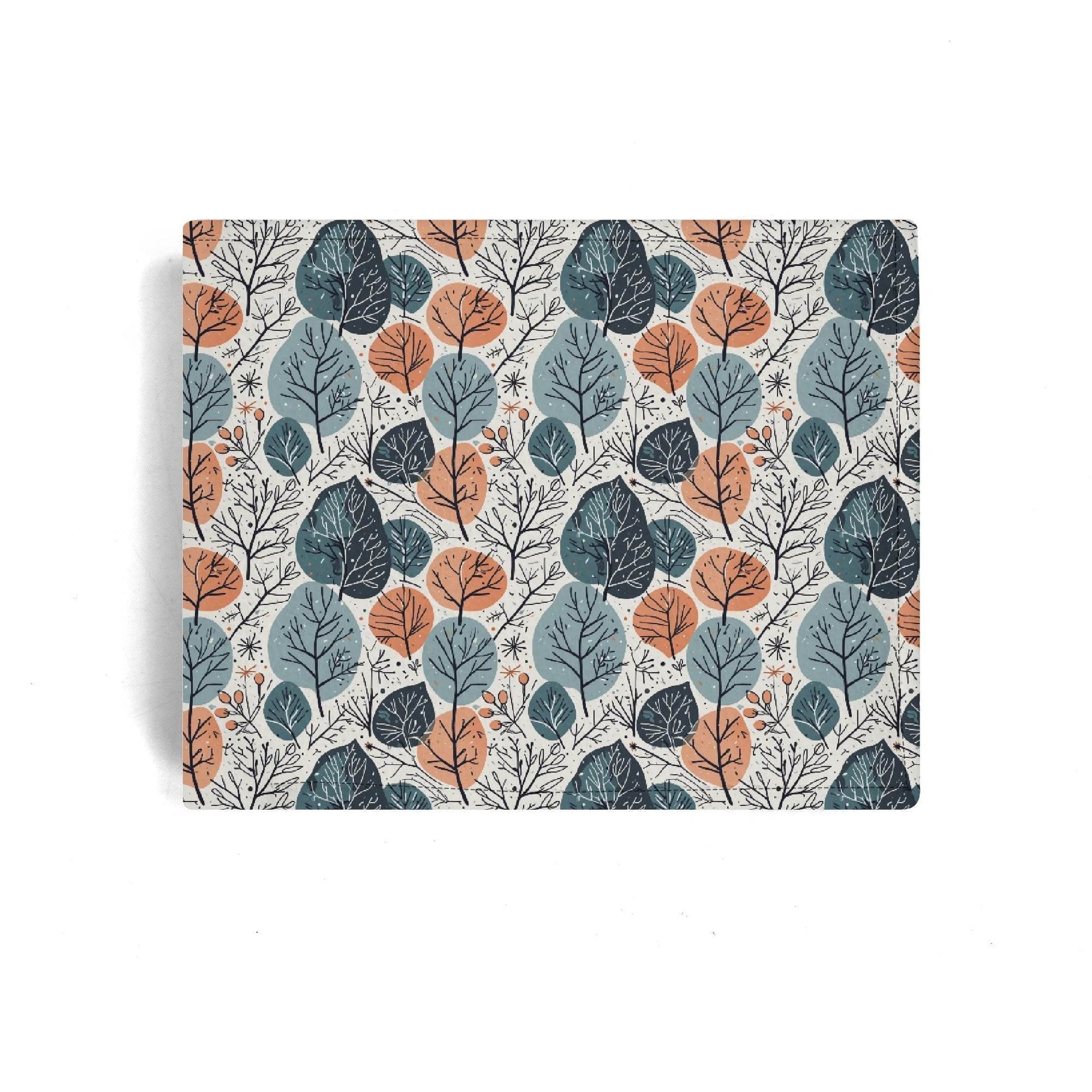 Freezing Leaves Men's Leather Folded Wallet - DeRose Seasonal