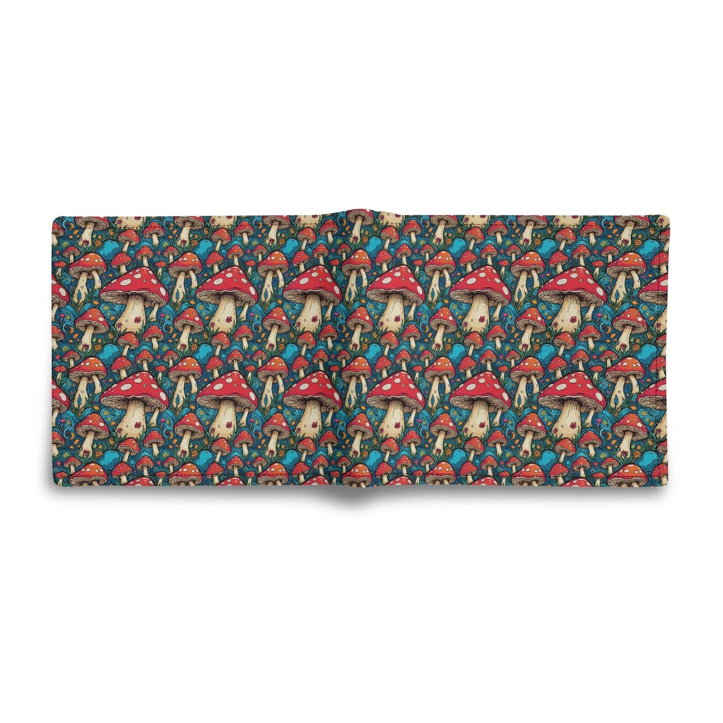 Deathcap Mushroom Men's Leather Folded Wallet - DeRose Seasonal
