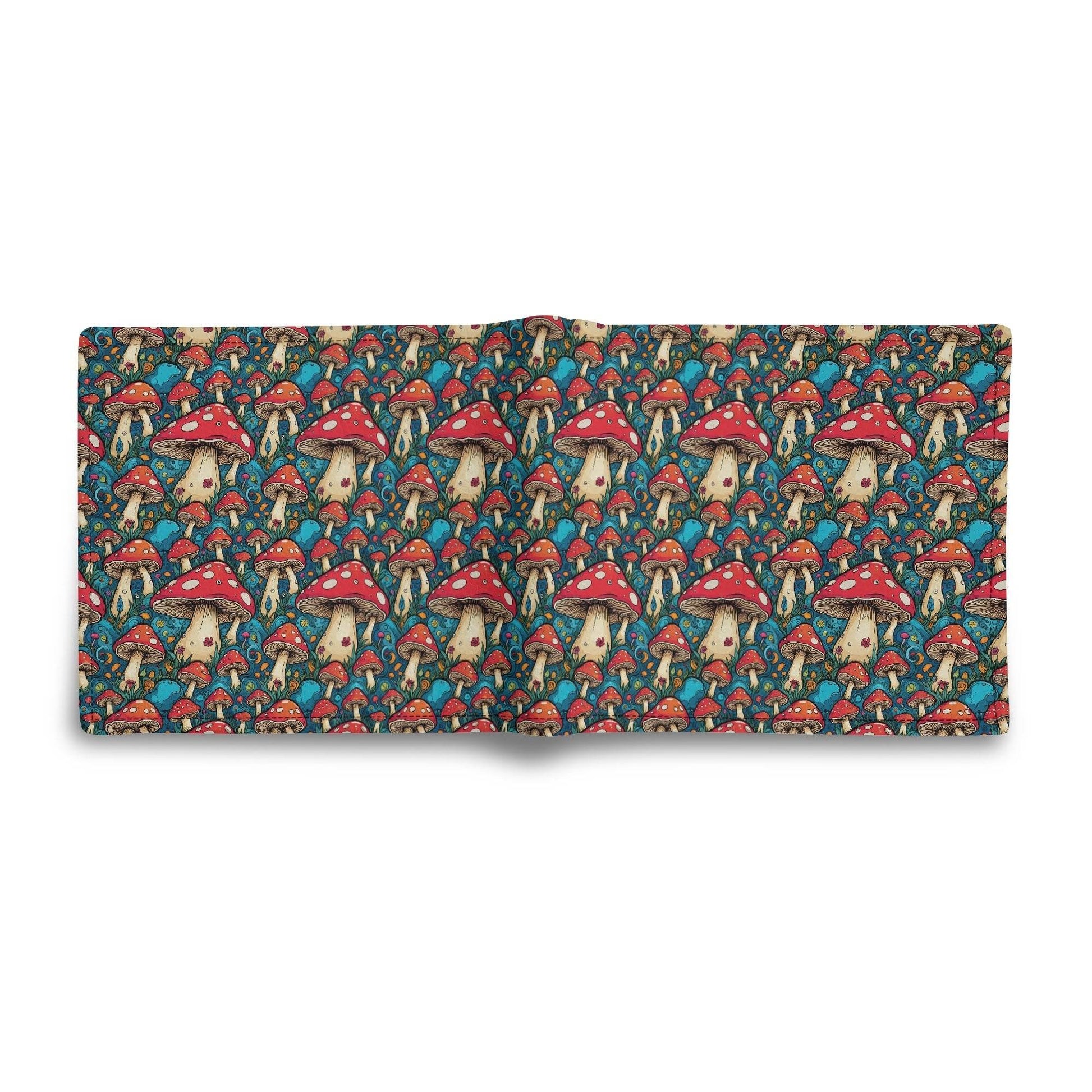 Deathcap Mushroom Men's Leather Folded Wallet - DeRose Seasonal