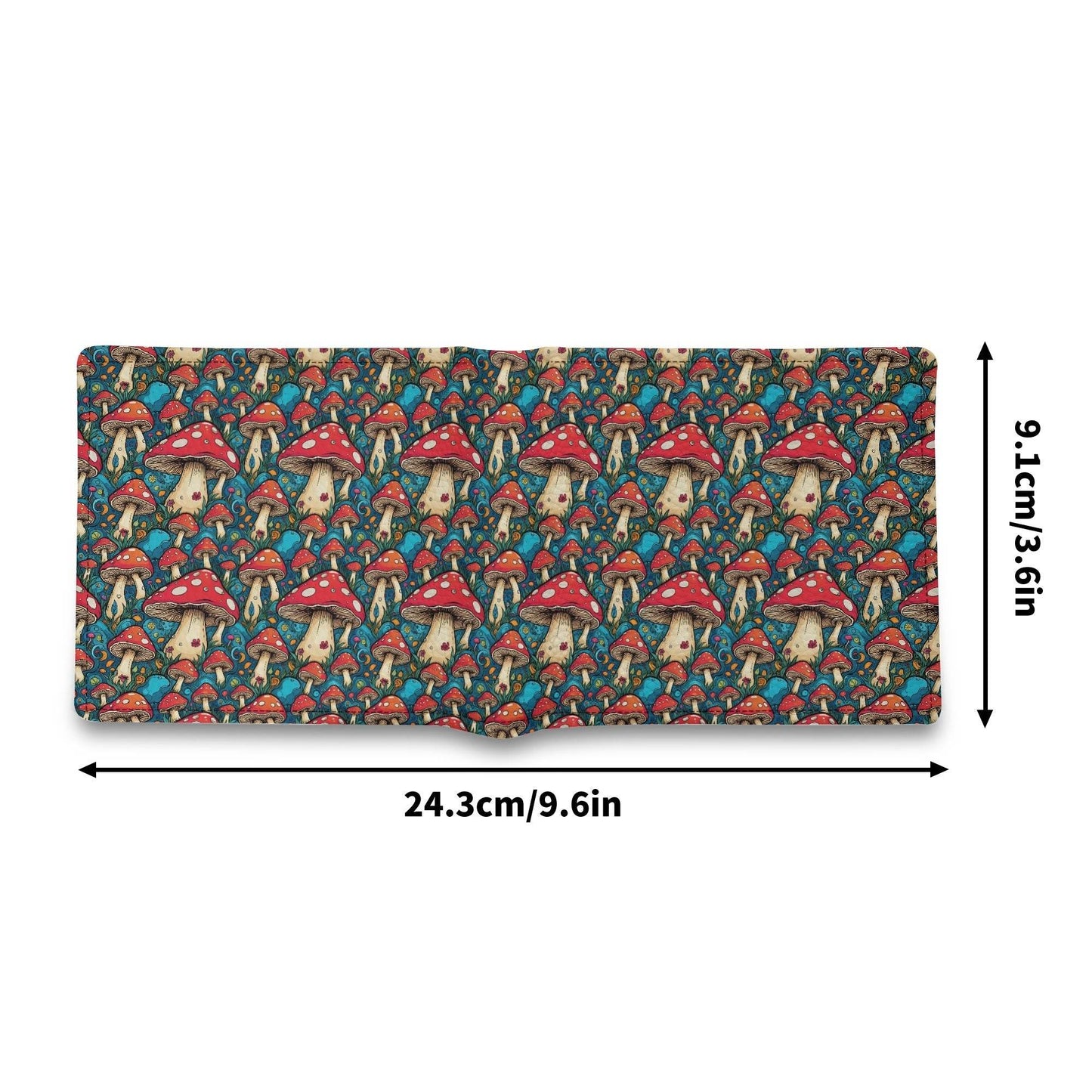Deathcap Mushroom Men's Leather Folded Wallet - DeRose Seasonal