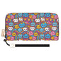 Cute Clouds Women's Leather Zipper Wristlet Wallet - DeRose Seasonal