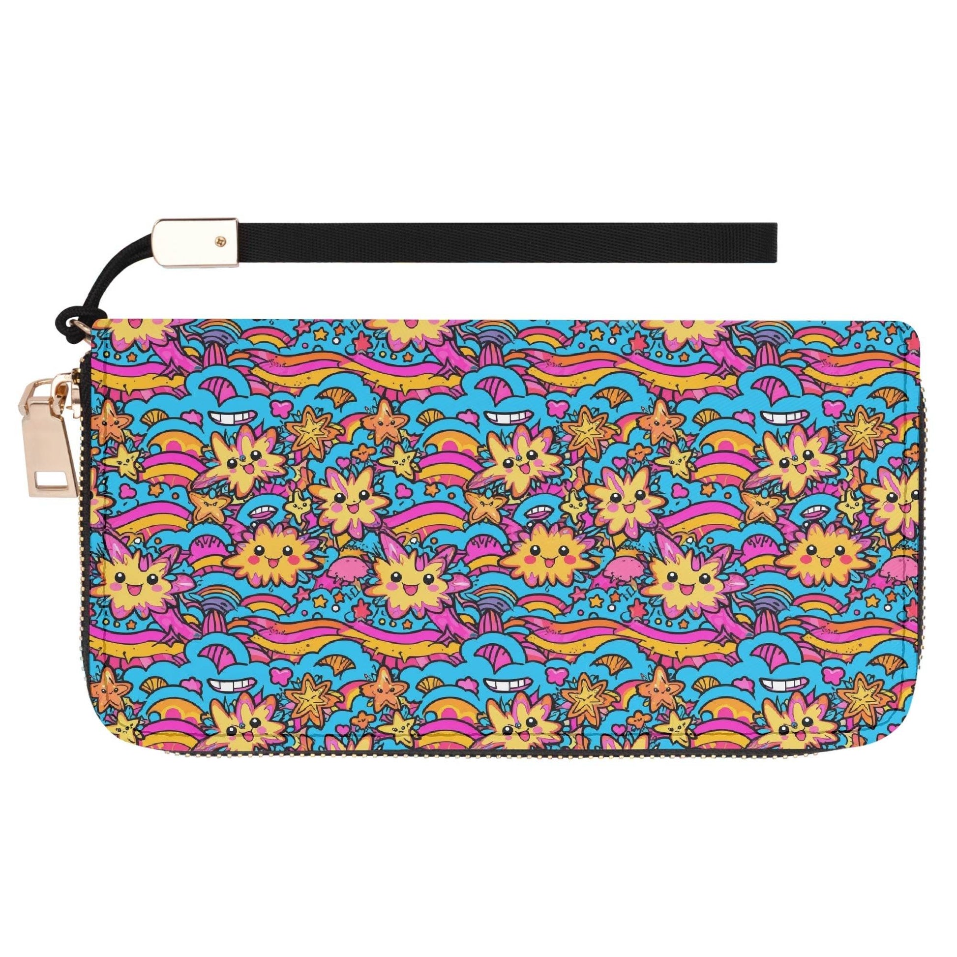 Squishy Star Women's Leather Zipper Wristlet Wallet - DeRose Seasonal