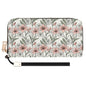 Japan Floral Women's Leather Zipper Wristlet Wallet - DeRose Seasonal