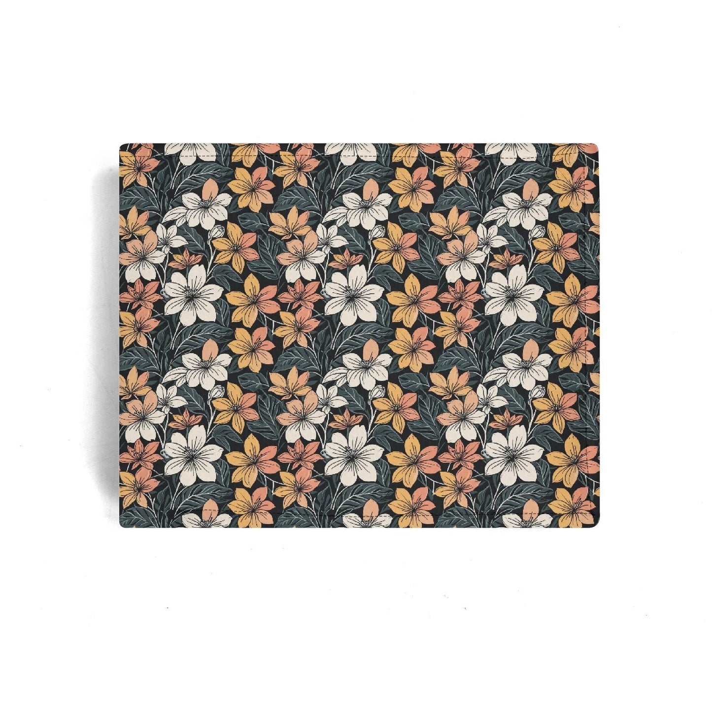 Field of Flowers Men's Leather Folded Wallet - DeRose Seasonal