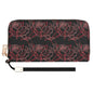 Red Light Rose Women's Leather Zipper Wristlet Wallet - DeRose Seasonal