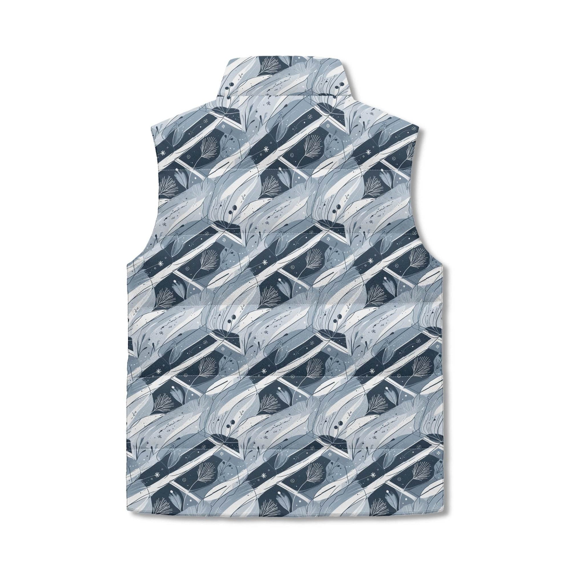 Blue Wind Unisex Lightweight Stand Collar Zip Up Puffer Vest - DeRose Seasonal