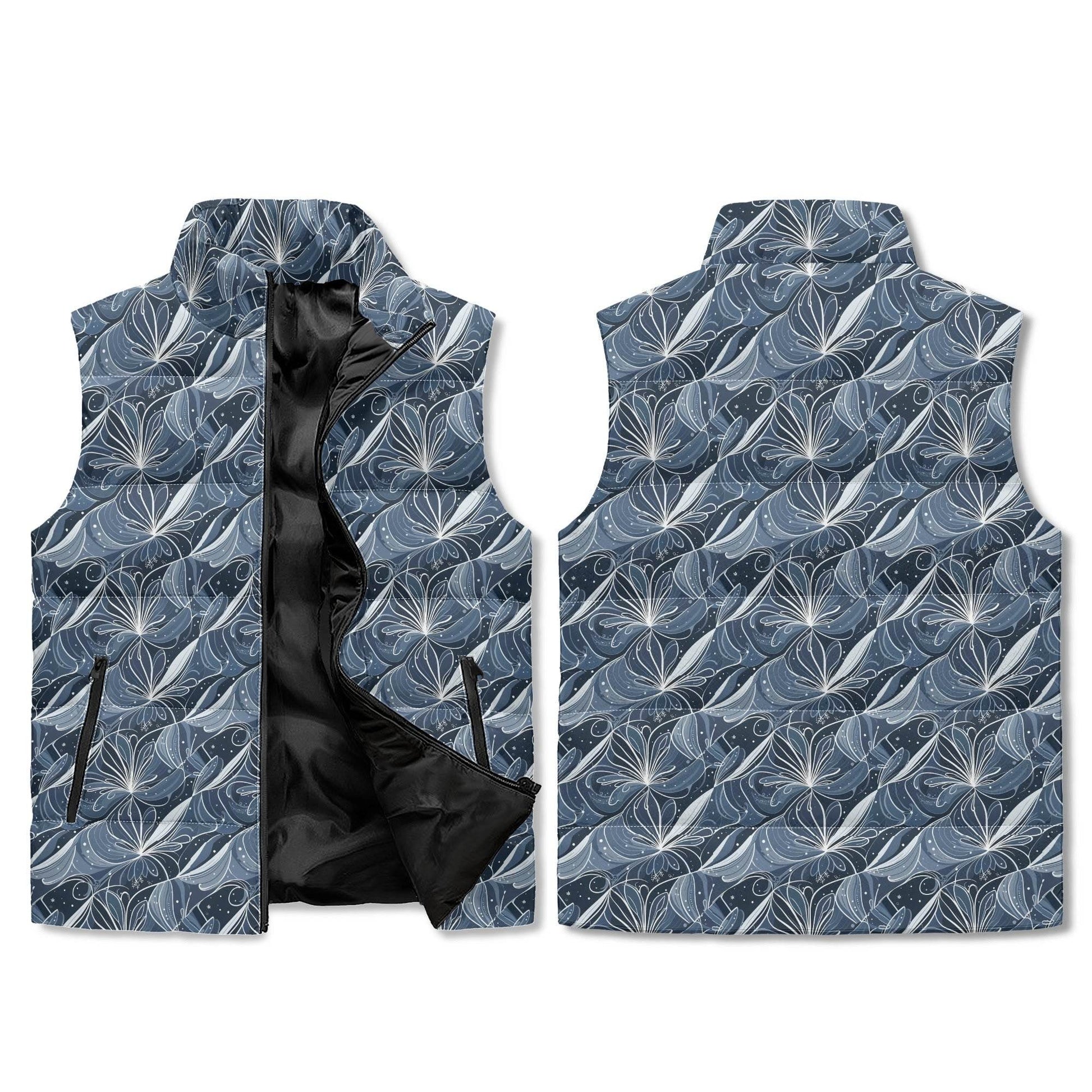 Cold Wind Unisex Lightweight Stand Collar Zip Up Puffer Vest - DeRose Seasonal