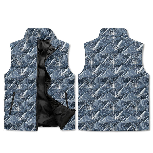 Cold Wind Unisex Lightweight Stand Collar Zip Up Puffer Vest - DeRose Seasonal