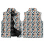 Freezing Leaves Unisex Lightweight Stand Collar Zip Up Puffer Vest - DeRose Seasonal