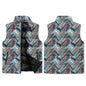 Abstract Breeze Unisex Lightweight Stand Collar Zip Up Puffer Vest - DeRose Seasonal