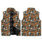 Dark Pumpkin Patch Unisex Lightweight Stand Collar Zip Up Puffer Vest - DeRose Seasonal