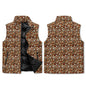 Red Leaves Unisex Lightweight Stand Collar Zip Up Puffer Vest - DeRose Seasonal