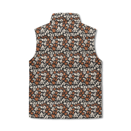 Dark Autumn Unisex Lightweight Stand Collar Zip Up Puffer Vest - DeRose Seasonal