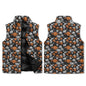 Jack-O-Lanterns Unisex Lightweight Stand Collar Zip Up Puffer Vest - DeRose Seasonal