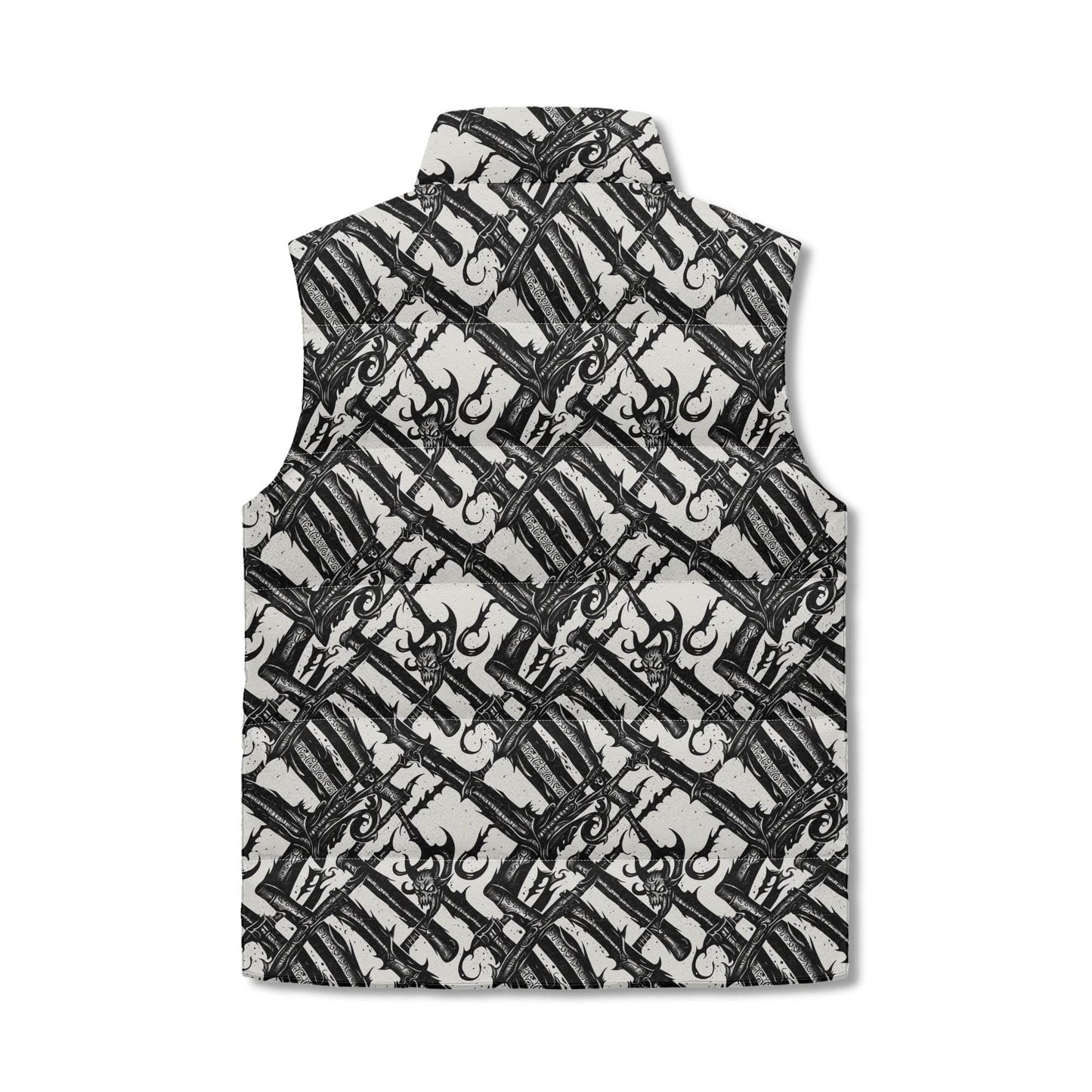 Devil Veins Unisex Lightweight Stand Collar Zip Up Puffer Vest - DeRose Seasonal