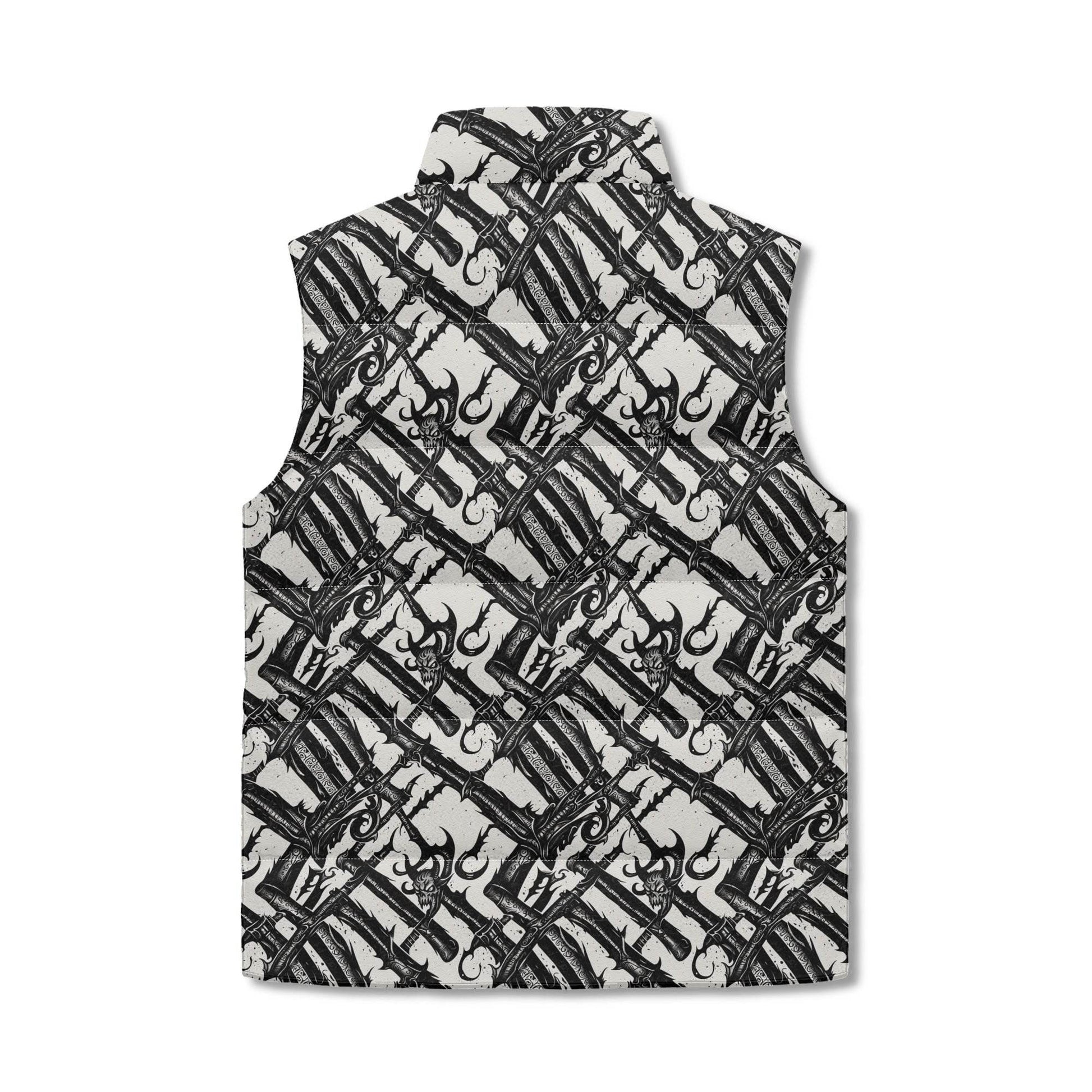Devil Veins Unisex Lightweight Stand Collar Zip Up Puffer Vest - DeRose Seasonal