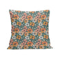 Pastel Flowers Peach Velvet 4 Pcs Square Pillow Case Covers (5 sizes) - DeRose Seasonal