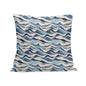 Blue Waves Peach Velvet 4 Pcs Square Pillow Case Covers (5 sizes) - DeRose Seasonal