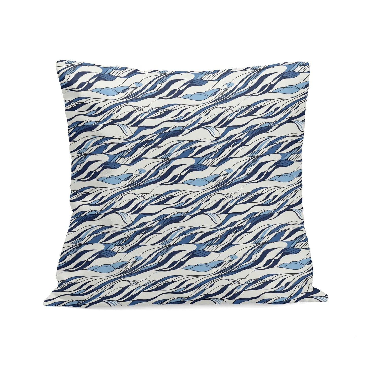 Ocean Lines Peach Velvet 4 Pcs Square Pillow Case Covers (5 sizes) - DeRose Seasonal