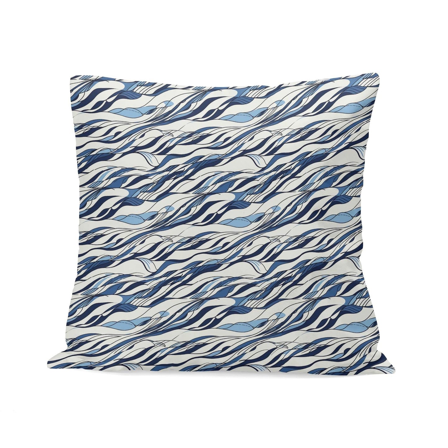 Ocean Lines Peach Velvet 4 Pcs Square Pillow Case Covers (5 sizes) - DeRose Seasonal