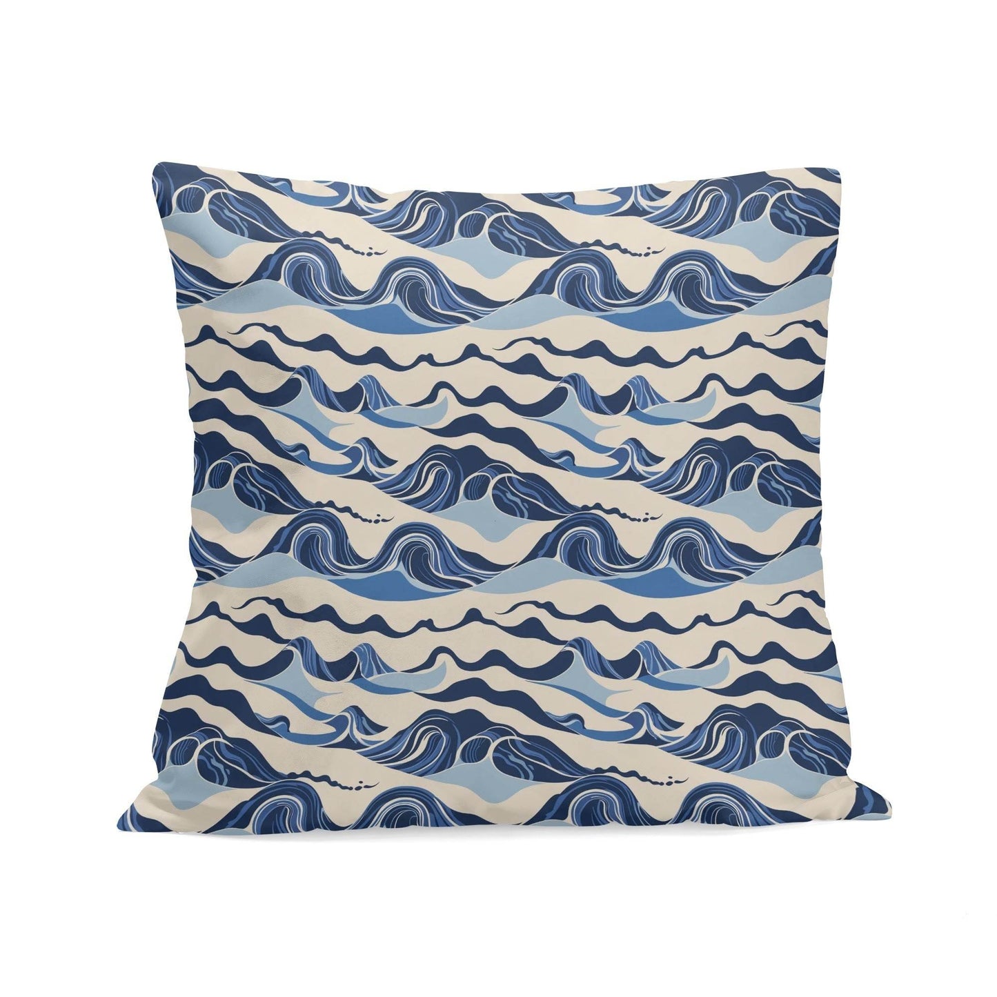 Abstract Waves Peach Velvet 4 Pcs Square Pillow Case Covers (5 sizes) - DeRose Seasonal