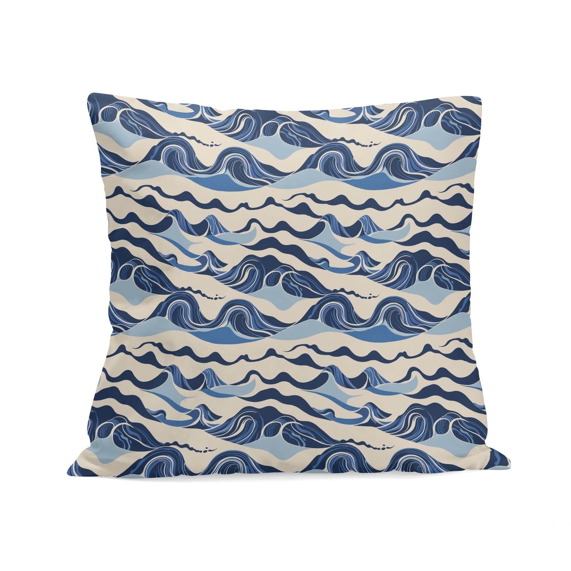 Abstract Waves Peach Velvet 4 Pcs Square Pillow Case Covers (5 sizes) - DeRose Seasonal
