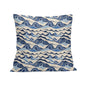 Abstract Waves Peach Velvet 4 Pcs Square Pillow Case Covers (5 sizes) - DeRose Seasonal