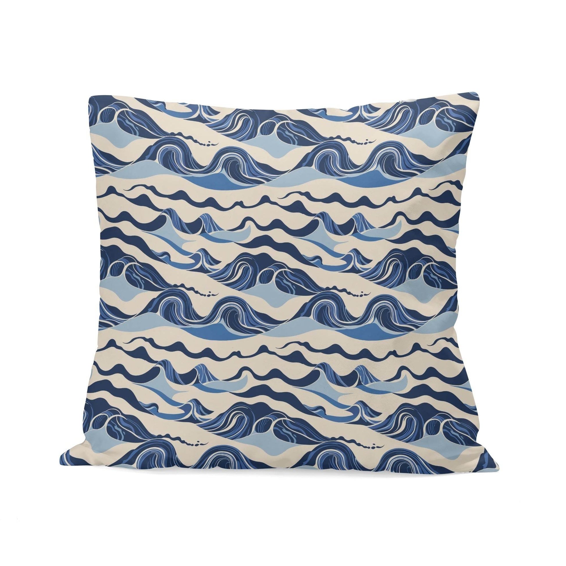 Abstract Waves Peach Velvet 4 Pcs Square Pillow Case Covers (5 sizes) - DeRose Seasonal
