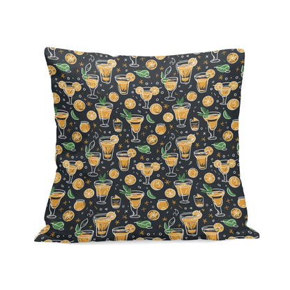 Gold Margarita Peach Velvet 4 Pcs Square Pillow Case Covers (5 sizes) - DeRose Seasonal