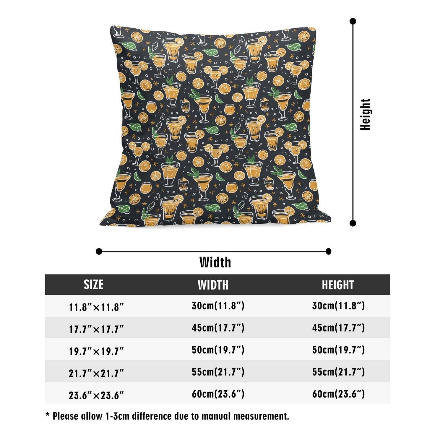 Gold Margarita Peach Velvet 4 Pcs Square Pillow Case Covers (5 sizes) - DeRose Seasonal