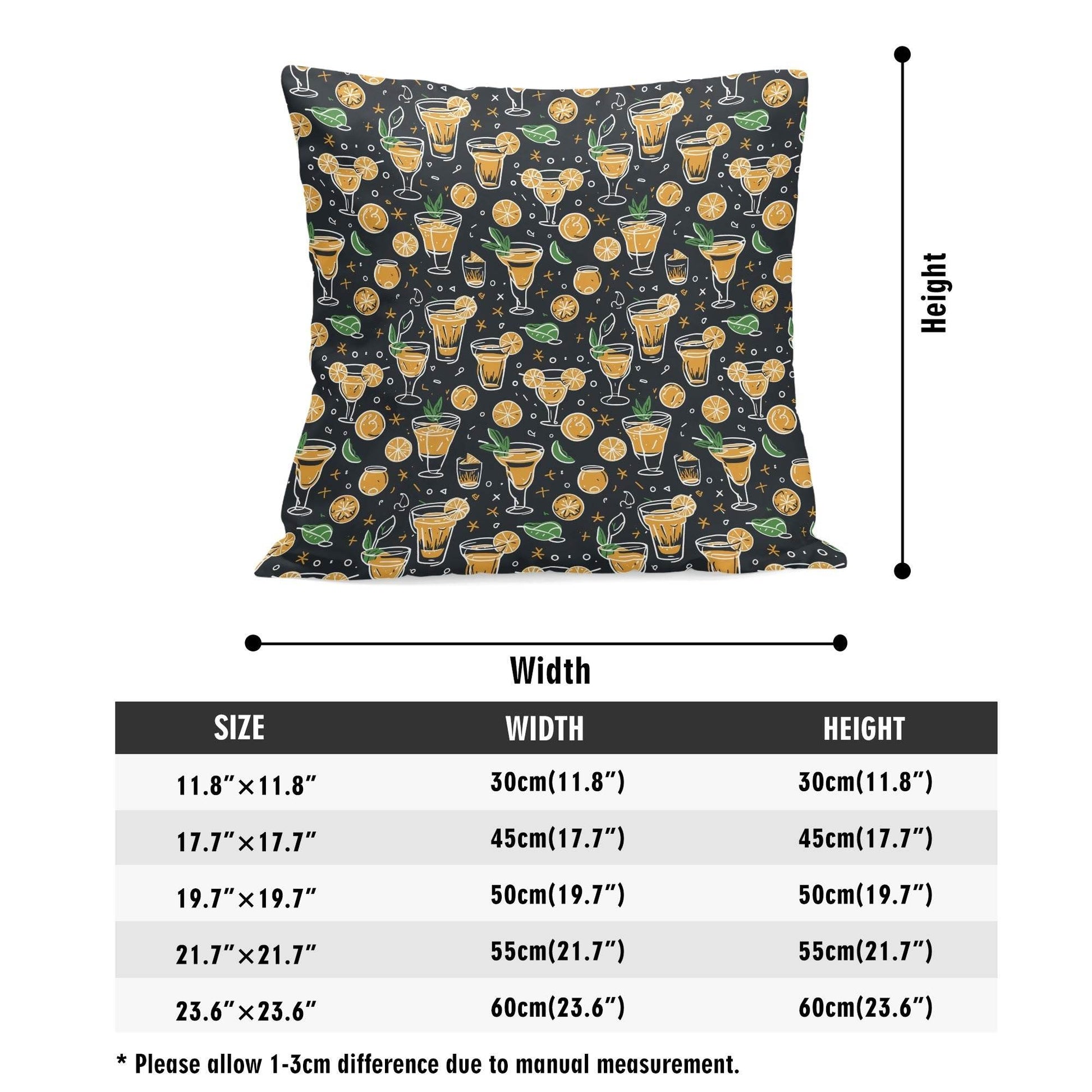 Gold Margarita Peach Velvet 4 Pcs Square Pillow Case Covers (5 sizes) - DeRose Seasonal