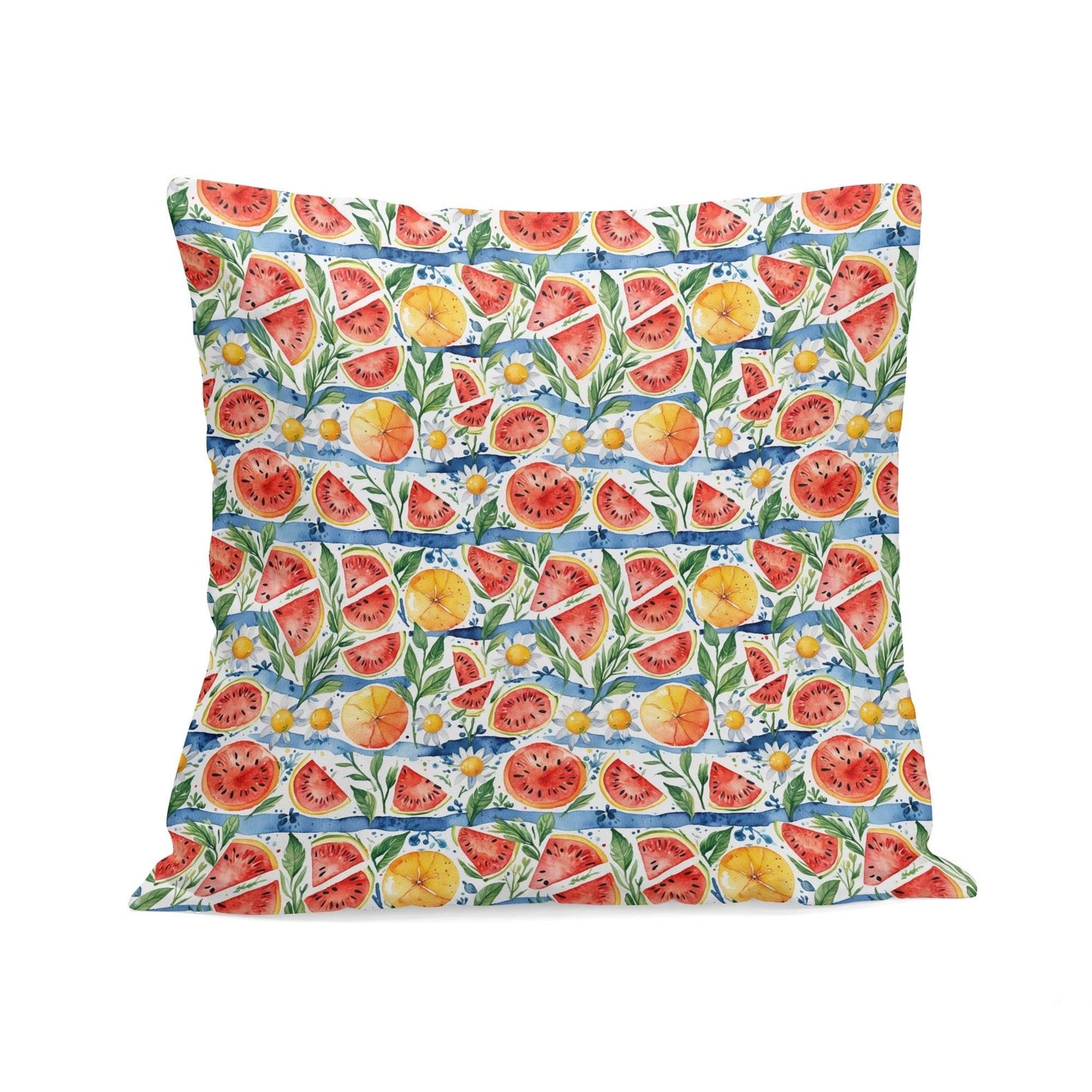 Watermelon Peach Velvet 4 Pcs Square Pillow Case Covers (5 sizes) - DeRose Seasonal