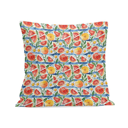 Watermelon Peach Velvet 4 Pcs Square Pillow Case Covers (5 sizes) - DeRose Seasonal