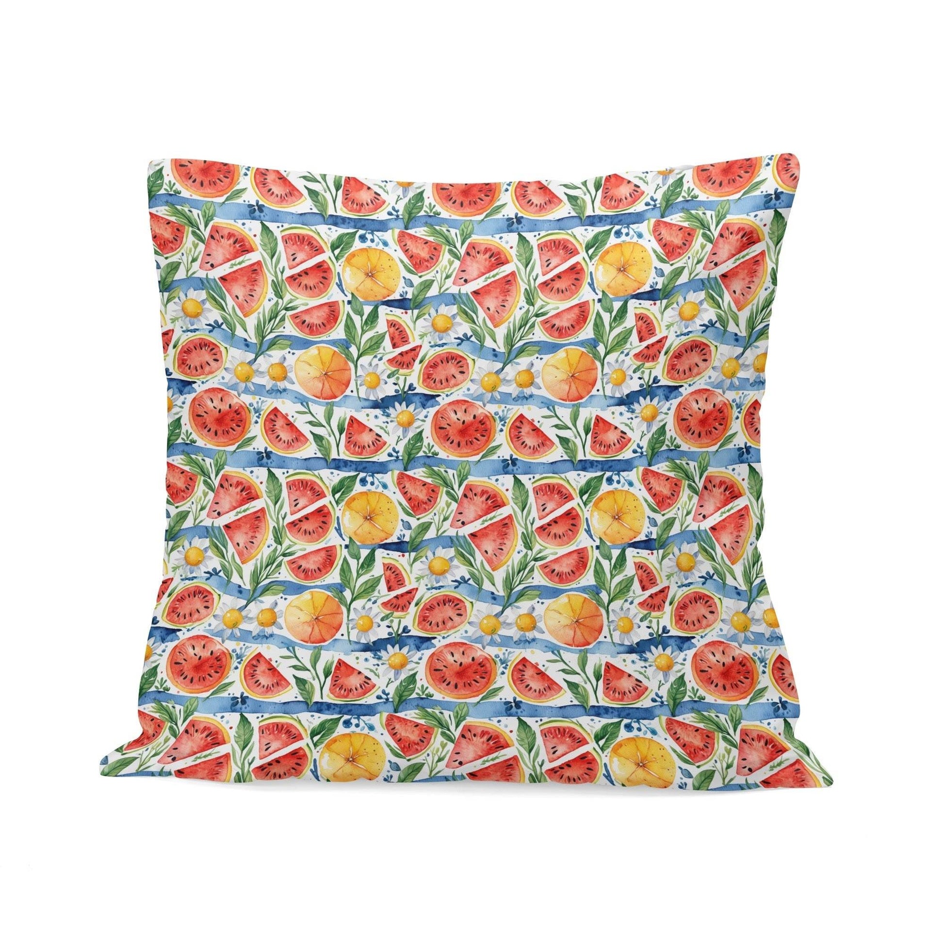 Watermelon Peach Velvet 4 Pcs Square Pillow Case Covers (5 sizes) - DeRose Seasonal