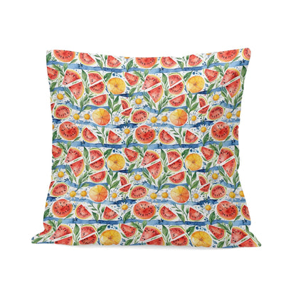 Watermelon Peach Velvet 4 Pcs Square Pillow Case Covers (5 sizes) - DeRose Seasonal