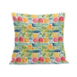 Watercolor Fruit Peach Velvet 4 Pcs Square Pillow Case Covers (5 sizes) - DeRose Seasonal