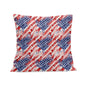 Watercolor Independence Peach Velvet 4 Pcs Square Pillow Case Covers (5 sizes) - DeRose Seasonal